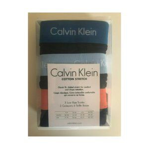 Calvin Klein Men's White Cotton Low Rise Trunks